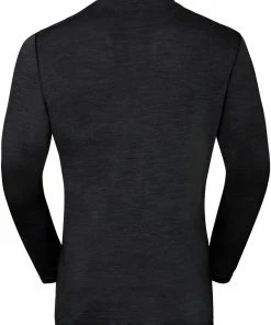 Odlo Merino 130 Haut col ras du cou à manches longues Homme, noir -Sous-vêtements Soldes odlo merino 130 top crew neck l s men black 2