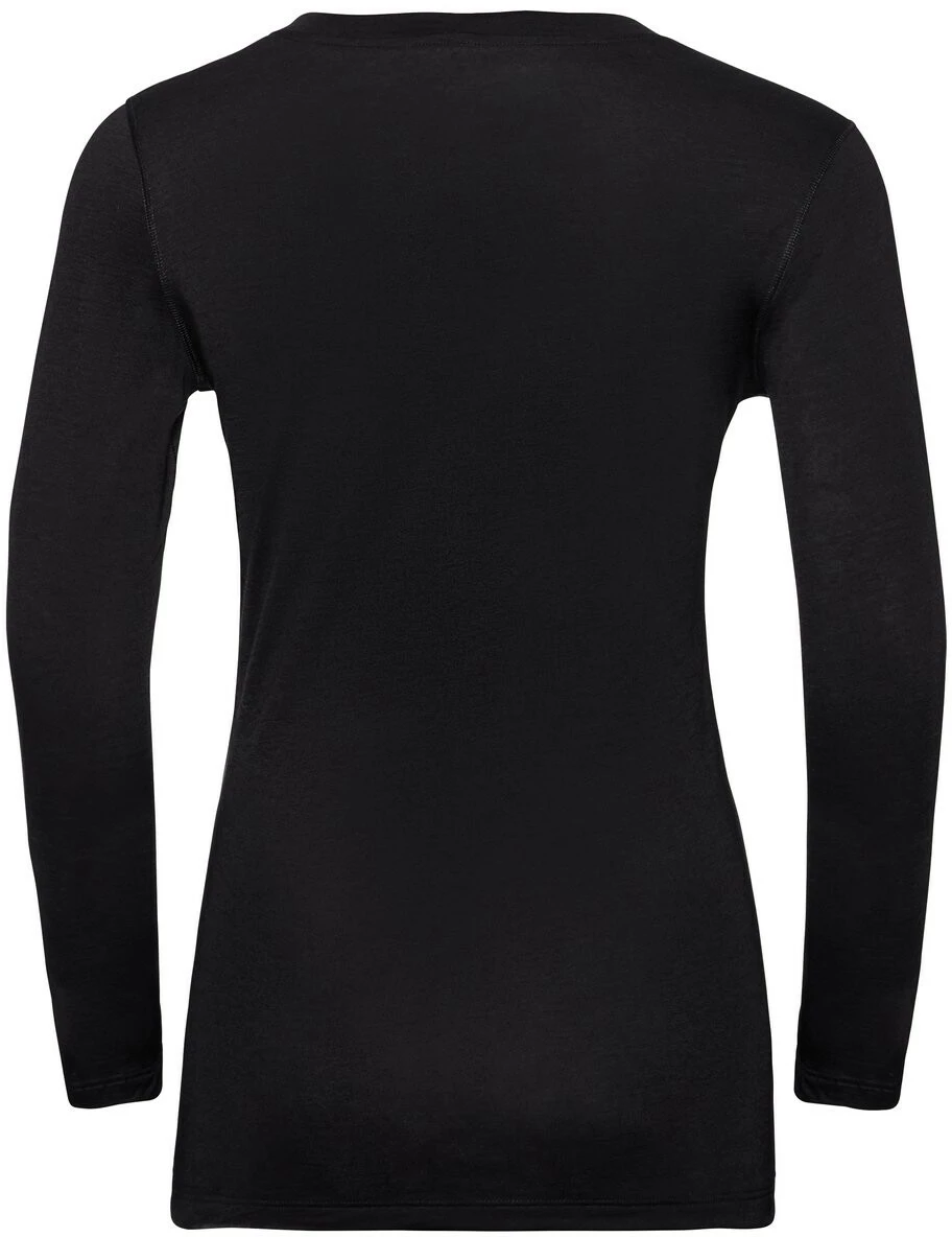 Odlo Merino 130 Haut col ras du cou à manches longues Femme, gris 4 Odlo Merino 130 Haut col ras du cou à manches longues Femme, gris – Image 2