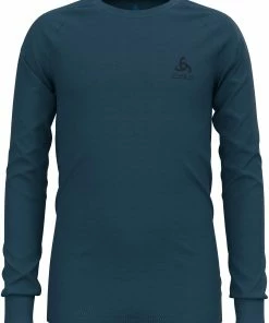 Odlo Merino 200 Haut col ras du cou à manches longues Enfant, gris