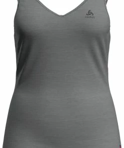 Odlo Natural + Light Suw Débardeur à col en V Femme, gris