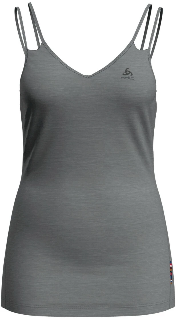 Odlo Natural + Light Suw Débardeur à col en V Femme, gris 3 Odlo Natural + Light Suw Débardeur à col en V Femme, gris