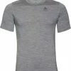 Odlo Natural T-shirt en mérinos à col ras-du-cou Homme, gris