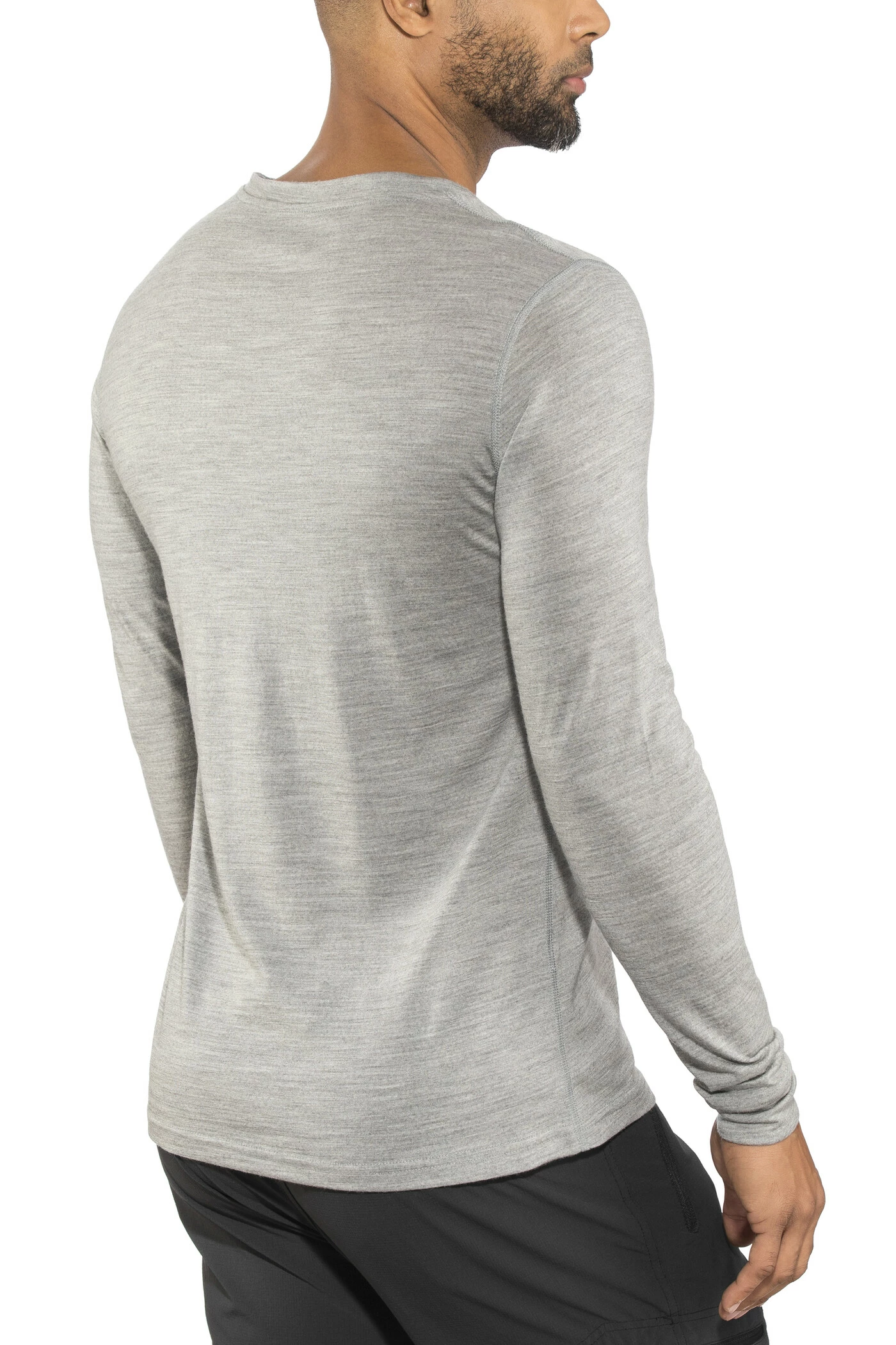 Odlo Suw Natural T-shirt manches longues à col ras-du-cou Homme, gris 5 Odlo Suw Natural T-shirt manches longues à col ras-du-cou Homme, gris – Image 3