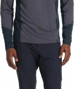 Rab Syncrino Base T-shirt à manches longues Homme, orange -Sous-vêtements Soldes rab syncrino base ls tee men graphene 5