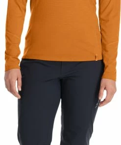 Rab Syncrino Base T-shirt à manches longues Femme, bleu -Sous-vêtements Soldes rab syncrino base ls tee women marmalade 5