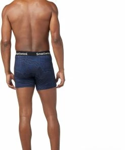 Smartwool Merino 150 Boxer imprimé Homme, marron/beige -Sous-vêtements Soldes smartwool merino 150 printed boxer briefs boxed men deep avydigita sump 3 1