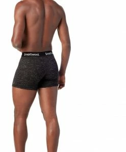 Smartwool Merino Hemp Blend Caleçon Boxer Homme, bleu -Sous-vêtements Soldes smartwool merino hemp blend boxer briefs boxed men black heather 3
