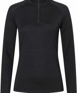 Super.natural Base 175 Chemise à fermeture éclair 1/4 Femme, gris