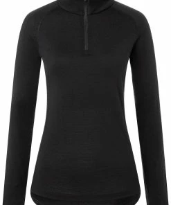 Super.natural Base 230 Chemise à fermeture éclair 1/4 Femme, gris