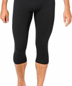 Super.natural Base 230 Collants 3/4 Homme, noir -Sous-vêtements Soldes supernatural base 230 3 4 tights men jet black 3