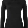 Super.natural Base 230 Col Ras-Du-Cou Femme, noir -Sous-vêtements Soldes supernatural base 230 crew neck women jet black 1 1