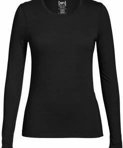 Super.natural Base 175 T-shirts manches longues Femme, bleu