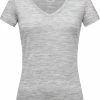 Super.natural BASE V-NECK TEE 140 Femme, gris