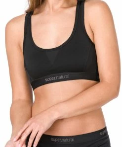 Super.natural Semplice 220 Soutien-Gorge Femme, noir 7 Super.natural Semplice 220 Soutien-Gorge Femme, noir -Sous-vêtements Soldes supernatural semplice bra 220 naiset jet black 3 1