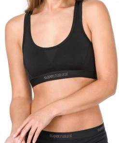 Super.natural Semplice 220 Soutien-Gorge Femme, bleu -Sous-vêtements Soldes supernatural semplice bra 220 naiset jet black 3