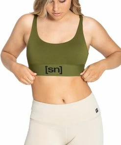 Super.natural Super Haut Femme, noir -Sous-vêtements Soldes supernatural super top women avocado 3 2