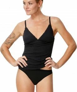 Super.natural Vivien Haut côtelé Femme, noir 7 Super.natural Vivien Haut côtelé Femme, noir -Sous-vêtements Soldes supernatural vivien rib top 165 women caviar 1 1