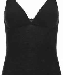 Super.natural Vivien Haut côtelé Femme, noir