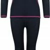 TROLLKIDS Merino Kit Couches de base Fille, noir/rose -Sous-vêtements Soldes trollkids merino baselayer set girls anthracite magenta 1