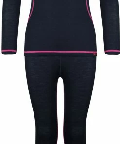 TROLLKIDS Merino Kit Couches de base Fille, noir/rose