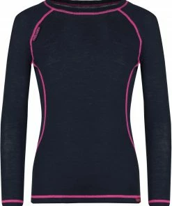TROLLKIDS Merino Kit Couches de base Fille, noir/rose -Sous-vêtements Soldes trollkids merino baselayer set girls anthracite magenta 3