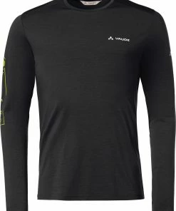 VAUDE Monviso T-Shirt en laine à manches longues Homme, noir