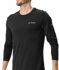 VAUDE Monviso T-Shirt en laine à manches longues Homme, noir -Sous-vêtements Soldes vaude monviso wool ls t shirt men black 3