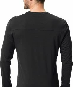 VAUDE Monviso T-Shirt en laine à manches longues Homme, noir -Sous-vêtements Soldes vaude monviso wool ls t shirt men black 4