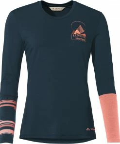VAUDE Monviso T-Shirt en laine à manches longues Femme, bleu