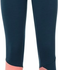 VAUDE Monviso Collants en laine Femme, bleu