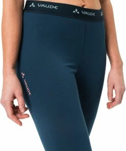 VAUDE Monviso Collants en laine Femme, bleu -Sous-vêtements Soldes vaude monviso wool tights women dark sea 6