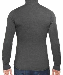 Woolpower 200 Zip Turtleneck, bleu -Sous-vêtements Soldes woolpower 200 alusvaatteet grey 3 4