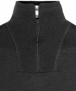 Woolpower 400 Sweat-shirt à col roulé avec demi-zip, olive -Sous-vêtements Soldes woolpower 400 alusvaatteet black 5 2