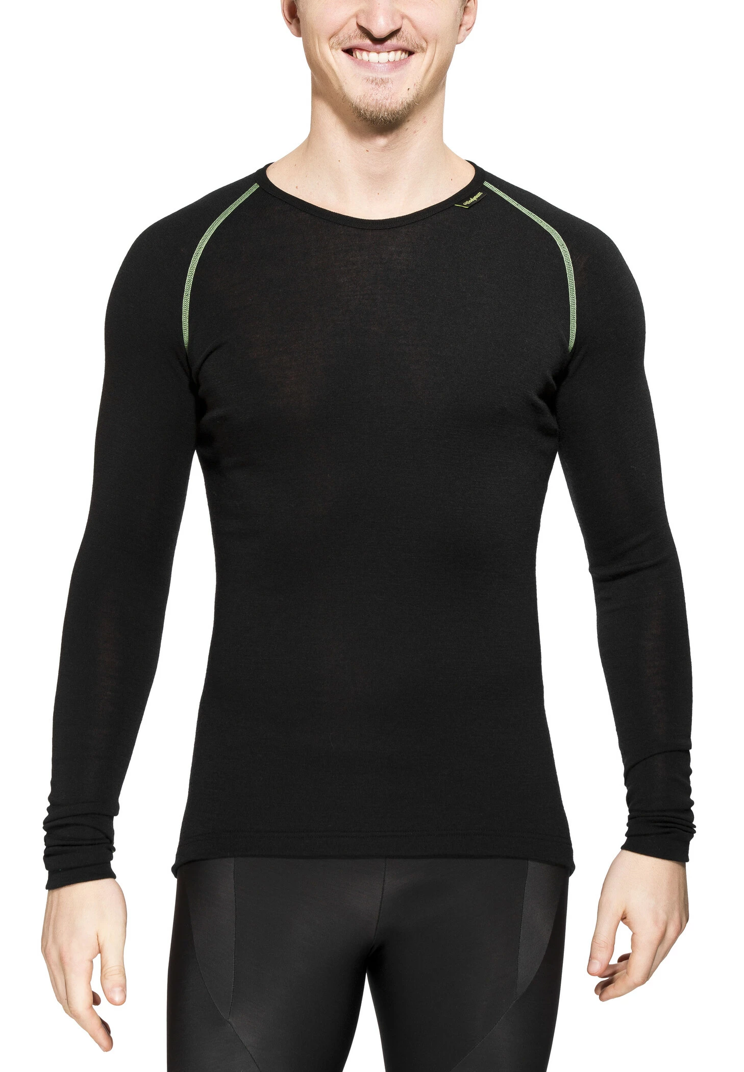 Woolpower Lite T-shirt manches longues à col ras-du-cou, noir 4 Woolpower Lite T-shirt manches longues à col ras-du-cou, noir – Image 2