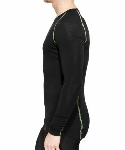 Woolpower Lite T-shirt manches longues à col ras-du-cou, bleu -Sous-vêtements Soldes woolpower lite alusvaatteet black 2