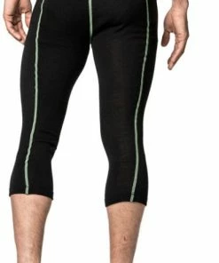 Woolpower Lite Caleçon long jambes 3/4 Homme, noir -Sous-vêtements Soldes woolpower lite alusvaatteet miehet black 3