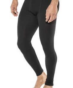 Woolpower Lite Leggings Johns Homme, noir -Sous-vêtements Soldes woolpower lite long johns men black 2 1