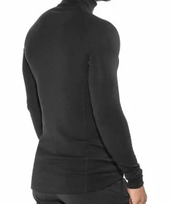 Woolpower Lite Sweat-shirt à col roulé avec demi-zip, noir 9 Woolpower Lite Sweat-shirt à col roulé avec demi-zip, noir -Sous-vêtements Soldes woolpower lite zip turtleneck unisex black 2