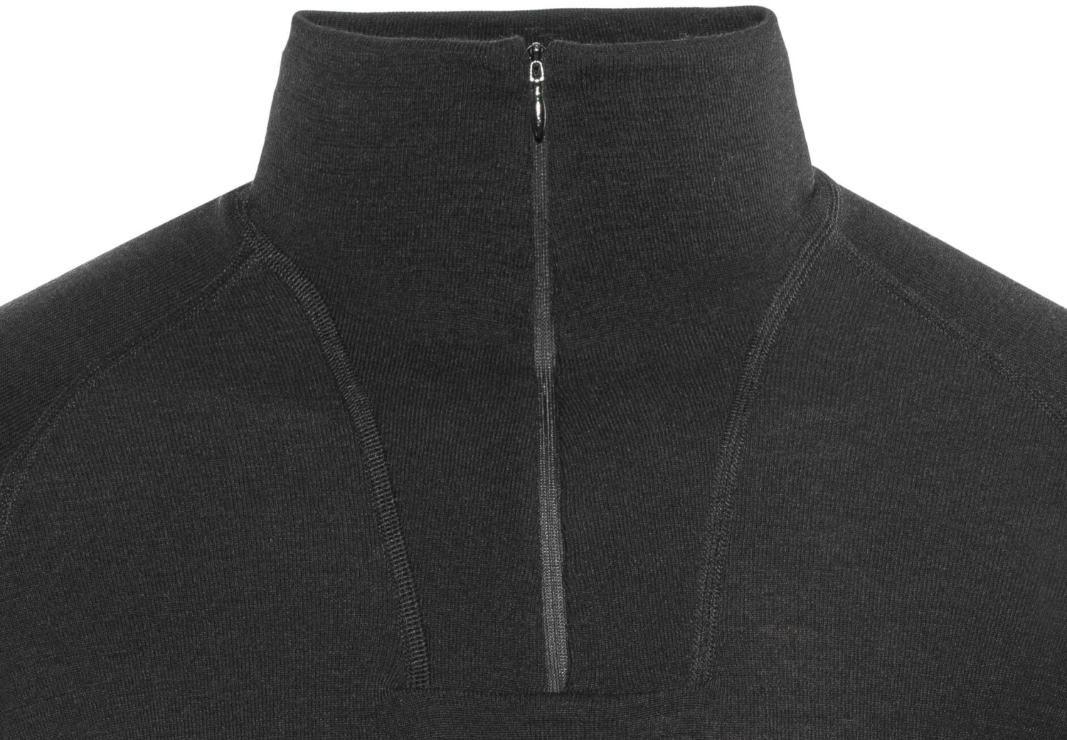 Woolpower Lite Sweat-shirt à col roulé avec demi-zip, noir 7 Woolpower Lite Sweat-shirt à col roulé avec demi-zip, noir – Image 5